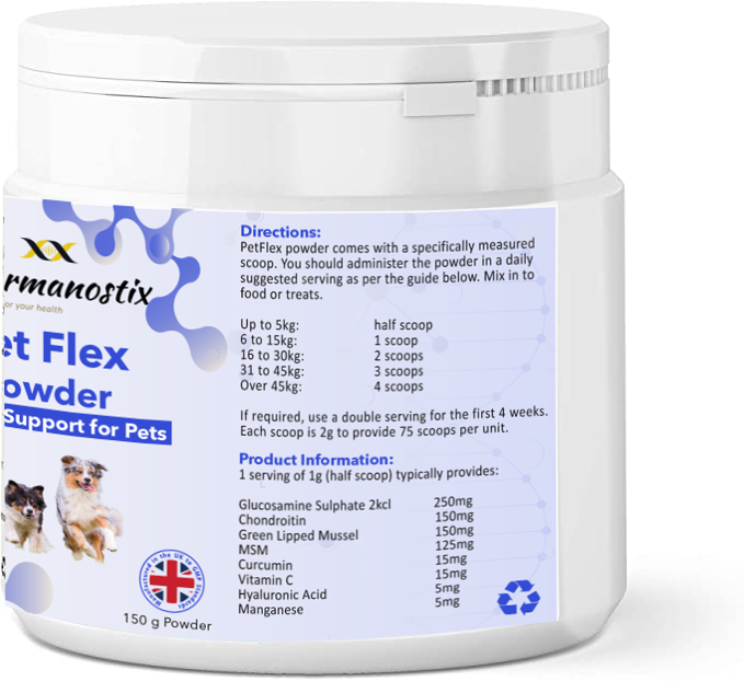 PetFlex Powder- Joint Support Supplement for Cats and Dogs 150g